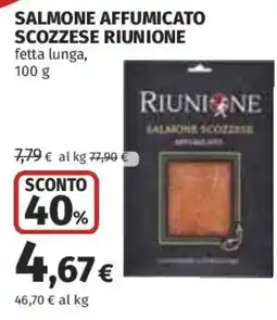 Coop Superstore Salmone affumicato riunione offerta