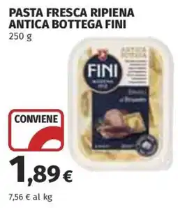 Coop Superstore Pasta fresca ripiena antica bottega fini offerta