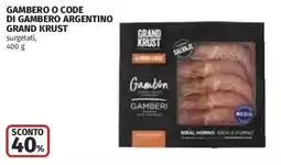 Coop Superstore Gambero o code di gambero argentino Grand Krust offerta