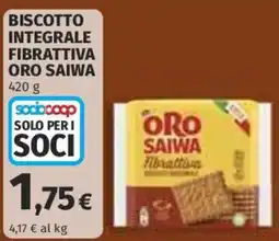 Coop Superstore Biscotto integrale fibrattiva Oro Saiwa offerta
