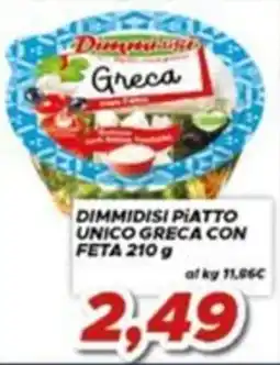 MA Supermercati Dimmidisì piatto unico greca con feta offerta