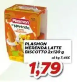 MA Supermercati Plasmon merenda latte biscotto offerta