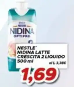MA Supermercati Nestlé Nidina Latte Crescita 2 Liquido offerta