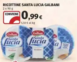 Coop Superstore Ricottine Santa Lucia Galbani offerta