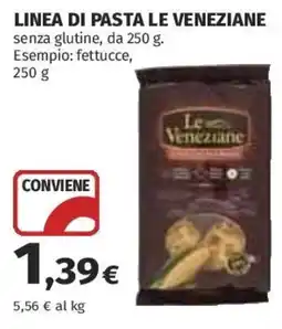 Coop Superstore Pasta Le Veneziane senza glutine offerta