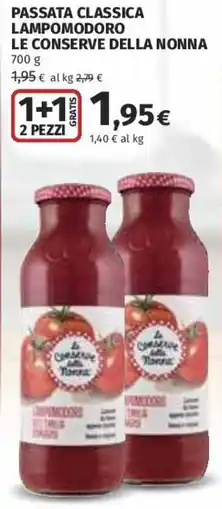 Coop Superstore Passata classica lampomodoro le conserve della nonna offerta