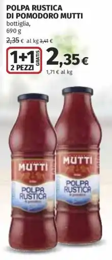 Coop Superstore Polpa rustica Mutti offerta