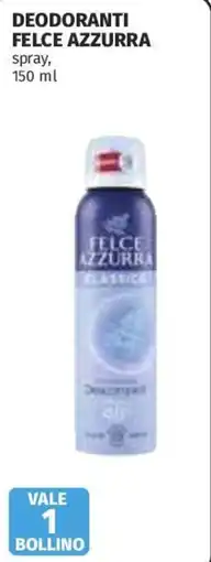 Coop Superstore Deodorante Felce Azzurra offerta