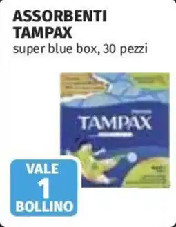Coop Superstore Assorbenti tampax super blue box offerta