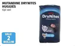Coop Superstore Mutandine DryNites Huggies offerta