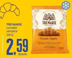 PRO7 Supermercati Tre Marie cornetto semplice offerta
