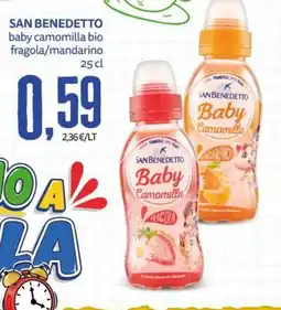 PRO7 Supermercati San Benedetto baby camomilla bio fragola/mandarino offerta