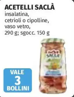 Coop Superstore Acetelli saclà offerta