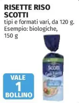 Coop Superstore Risette riso Scotti offerta