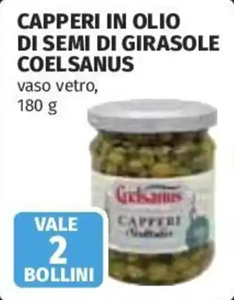 Capperi in olio di semi di girasole Coelsanus