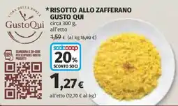 Coop Superstore Risotto allo zafferano GustoQui offerta