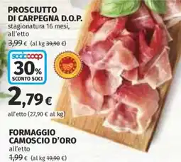Coop Superstore Prosciutto di Carpegna D.O.P. offerta