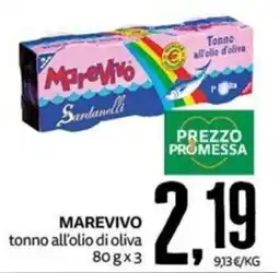 PRO7 Supermercati Marevivo tonno all'olio di oliva offerta