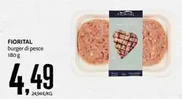 PRO7 Supermercati Fiorital burger di pesce offerta