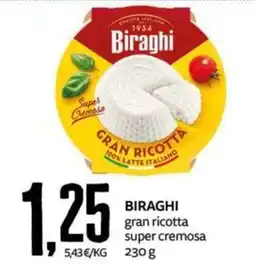 PRO7 Supermercati Biraghi gran ricotta super cremosa offerta