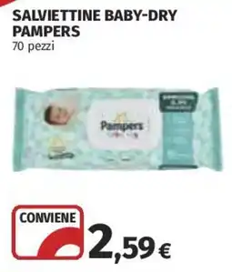 Coop Superstore Salviettine baby-dry Pampers offerta
