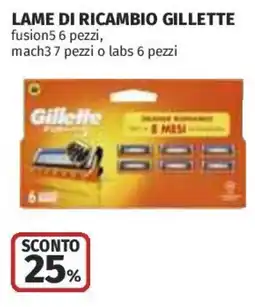 Coop Superstore Lame di ricambio Gillette offerta