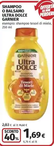 Coop Superstore Shampoo o balsamo ultra dolce garnier offerta