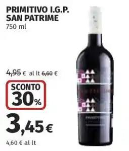 Coop Superstore Primitivo I.G.P. San Patrime offerta
