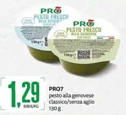 PRO7 Supermercati PRO7 pesto alla genovese classico/senza aglio offerta