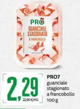 PRO7 Supermercati PRO7 guanciale stagionato a francobollo offerta