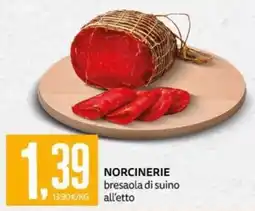 PRO7 Supermercati Norcinerie bresaola di suino offerta