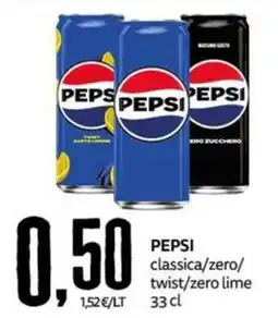 PRO7 Supermercati Pepsi classica/zero/twist/zero lime offerta