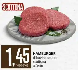 PRO7 Supermercati Hamburger di bovino adulto scottona offerta