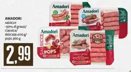 PRO7 Supermercati Amadori salsicce offerta