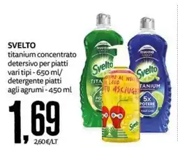 PRO7 Supermercati Svelto titanium concentrato detergente piatti offerta