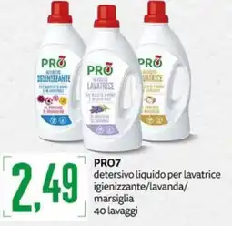 PRO7 Supermercati PRO7 detersivo liquido per lavatrice igienizzante/lavanda/marsiglia offerta