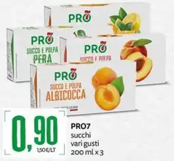 PRO7 Supermercati PRO7 succhi vari gusti offerta