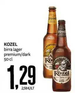 PRO7 Supermercati Kozel birra lager premium/dark offerta