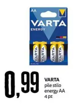 PRO7 Supermercati Varta pile stilo energy AA offerta