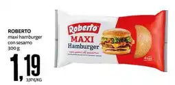 PRO7 Supermercati Roberto maxi hamburger con sesamo offerta