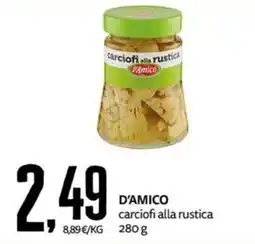 PRO7 Supermercati D'Amico carciofi alla rustica offerta
