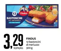 PRO7 Supermercati Findus bastoncini di merluzzo offerta