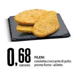 PRO7 Supermercati Fileni cotoletta croccante di pollo offerta