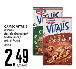 PRO7 Supermercati Cameo Vitalis il müesli double chocolate offerta