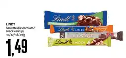PRO7 Supermercati Lindt barrette di cioccolato offerta