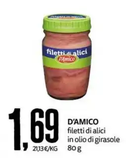 PRO7 Supermercati filetti di alici D'Amico offerta