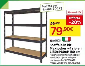 Scaffale in kit Maxipoker