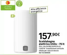 Leroy Merlin Scaldabagno elettrico Utilis offerta