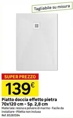 Leroy Merlin Piatto doccia effetto pietra offerta