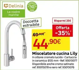 Leroy Merlin Miscelatore cucina Lily offerta
